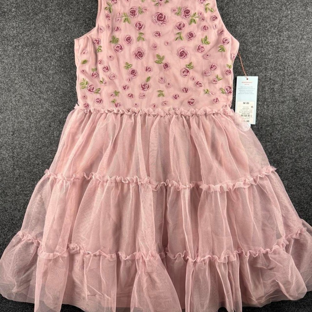 Cat & Jack Pink Floral Dress Size 8